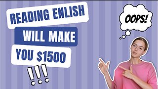 Make $400 by reading English!