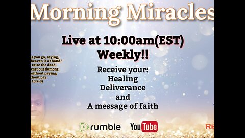 "Morning Miracles" with Joe Dingle