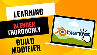 How to use the Build Modifier in Blender