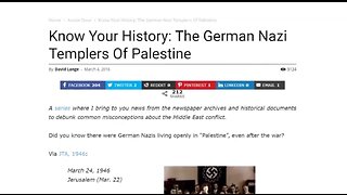 Zionist Nazi's, German Jews, Haavara Agreement, Templars, Palestine & Israel