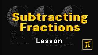 How to SUBTRACT Fractions? - It's easy, just use the butterfly method!