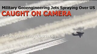 Caught On Camera, Military Geoengineering Jets Spraying Over US