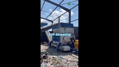 RDF secondary shredding by Wiscon M4250