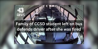Family of CCSD student left on bus defends driver after she was fired