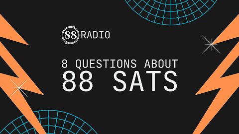 8 questions and answers about 88 SATS - a bitcoin + golf project