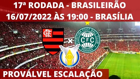 PROVÁVEL ESCALAÇÃO DO FLAMENGO! DORIVAL JÚNIOR FARÁ MUDANÇAS? FLAMENGO X CORITIBA, 16/07 ÀS 19:00