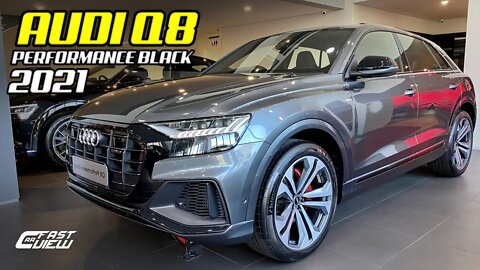 NOVO AUDI Q8 PERFORMANCE BLACK 3.0 V6 2021 EM DETALHES! CONHEÇA O MAIOR SUV DA AUDI! Fast Car View