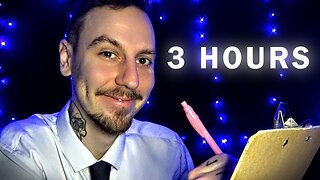 ASMR 3 HOURS ASKING YOU 1000'S OF PERSONAL QUESTIONS FOR SLEEP