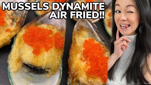 Air Fryer Japanese Mussels Dynamite Recipe in 8 Min w/ Oven Instructions (日本青口) | Rack of Lam