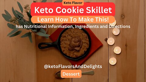 Keto Cookie Skillet