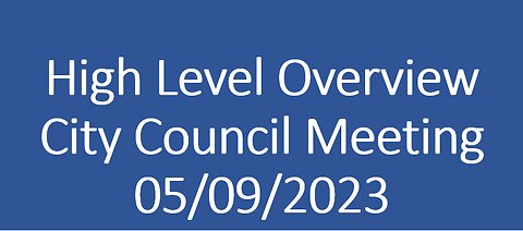 Blair City Council Meeting 05/09/2023