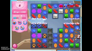 Candy Crush Level 2162 Audio Talkthrough, 1 Star 0 Boosters