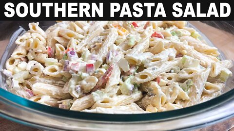 SOUTHERN PASTA SALAD RECIPE | EASY SIDE DISH | CATHERINES PLATES