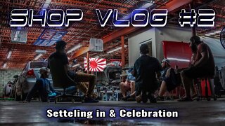 Setting up the DETAIL BAY!! | Shop Vlog #2 | Organizing + Cleaning a Dirty Shop & Celebration