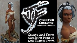 Savage Land Storm Garage Kit Paint up with Custom Crown