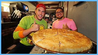 90% OF TEAMS FAIL THIS STUFFED PIZZA CHALLENGE FROM MAN VS FOOD