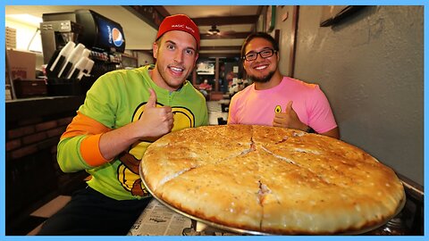 90% OF TEAMS FAIL THIS STUFFED PIZZA CHALLENGE FROM MAN VS FOOD