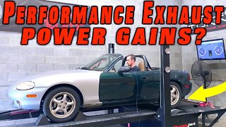 Will a Performance Exhaust ACTUALLY Increase Power ~ Miata Exhaust Install