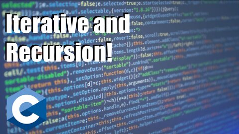 Iterative and Recursive Algorithms in C