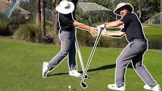 How The Right Arm And Wrist Move In The Golf Swing | Hand Shake Drill