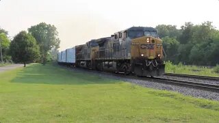 CSX Q368 Manifest Mixed Freight Train From Berea, Ohio July 5, 2021