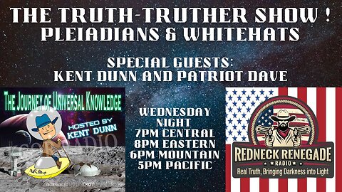THE TRUTH-TRUTHER SHOW W/ PLEIADIAN KENT DUNN & PATRIOT DAVE PART 2