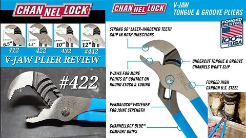 Channellock V-Jaw Plier 422 review