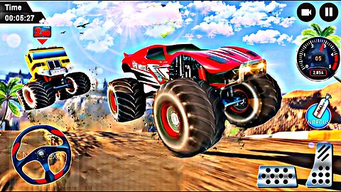 Offroad Monster Truck Driver Simulator - 4x4 Jeep SUV Mud and OffRoad Driving - Android GamePlay