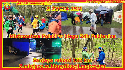 Mistrzostwa Polski w biegu 24h Pabianice Sanjaya rekord 182 km 8 miejsce w klasyfikacji mężczyzn