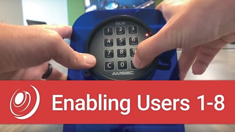 Enabling Users 1-8 on a AMSEC ESL20XL Digital Lock