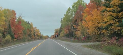 Beautiful drive in the fall