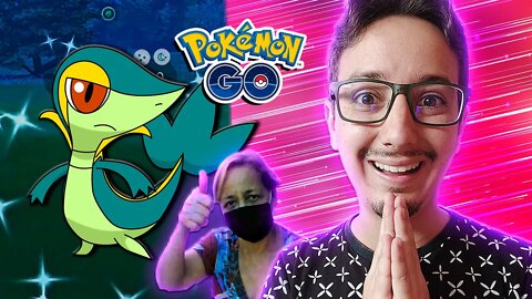 MINHA MÃE ME DEU MUITA SORTE! SNIVY SHINY! POKÉMON GO GAMEPLAY!