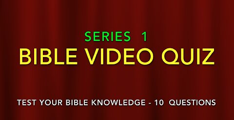 BIBLE VIDEO QUIZ GAME {Series 1} Challenge Your Friends or Small Group