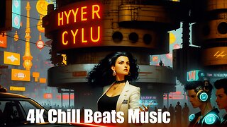 4K Chill Beats Music - A Trip To | (AI) Style Cyberpunk Neon | Allure in the Future