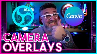 OBS (PC) Making Camera Overlays & Boxes | Watch me Work w/ tunes