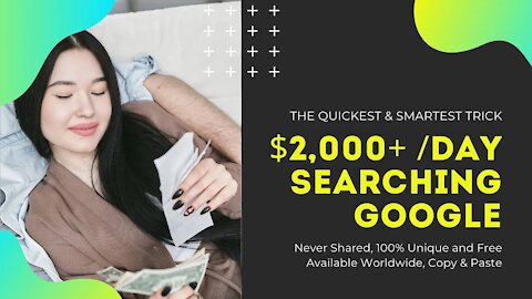 EARN $2,000 From Google Search, Free Money Paypal (No Skills, No Money Needed)