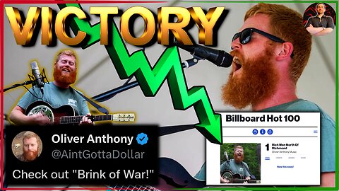 "Rich Men North of Richmond" Billboard 100 #1 Song! Oliver Anthony Drops "Brink of War" Follow Up!