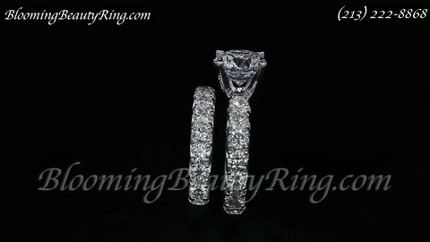 4 Engagement Rings With Different Thickness Bands By BloomingBeautyRing.com