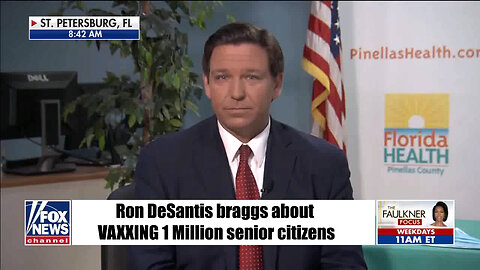 Ron DeSantis braggs about VAXXING 1 Million senior citizens January 22, 2021