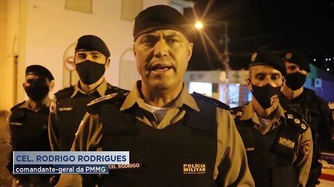 Ações da PM: Militares realizam simulado de prevenção nas cidades de Guanhães e Manhuaçu