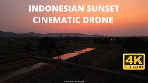 Indonesian sunset and dusk by drone - Wedi, Klaten, Java #indonesia #irlandiadiindonesia
