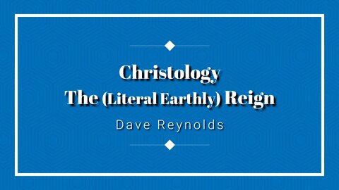 The Literal Earthly Reign - DReynolds