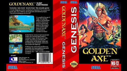 GOLDEN AXE MEGA DRIVE GAMEPLAY