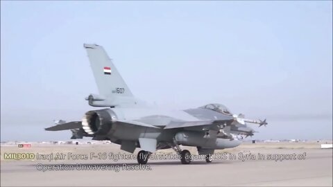 F 16IQ Fighting Falcon fighter jets of the Iraqi Air Force
