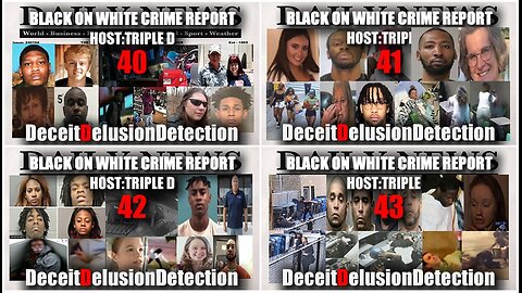 Black on White Crime Report Marathon 40, 41, 42, 43 - Deceit Delusion Detection