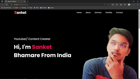 My Portfolio Website Using HTML CSS JS | Complete Responsive Website Design