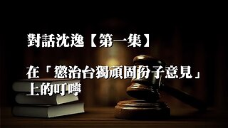 主題：對話沈逸【一】在懲治台獨頑固份子意見上的叮嚀 訪問：沈逸