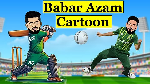 Babar Azam Cricket Cartoon #babar #babarazam #harisrauf