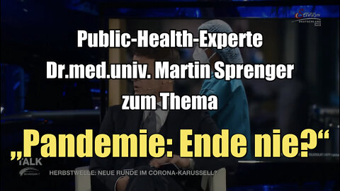 Public-Health-Experte Dr.med.univ. Martin Sprenger zum Thema „Pandemie: Ende nie?“ (13.10.2022)