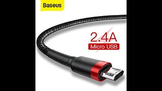 Cabo micro USB 2,4A Baseus